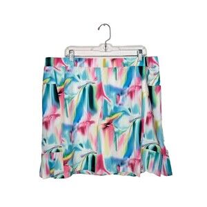 Chicos Zenergy Neema Chroma Pleat Skort Womens Sz 18 Activewear Tennis Vacation